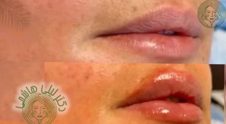 نمونه کار بهترین دکتر تزریق ژل لب تهران 